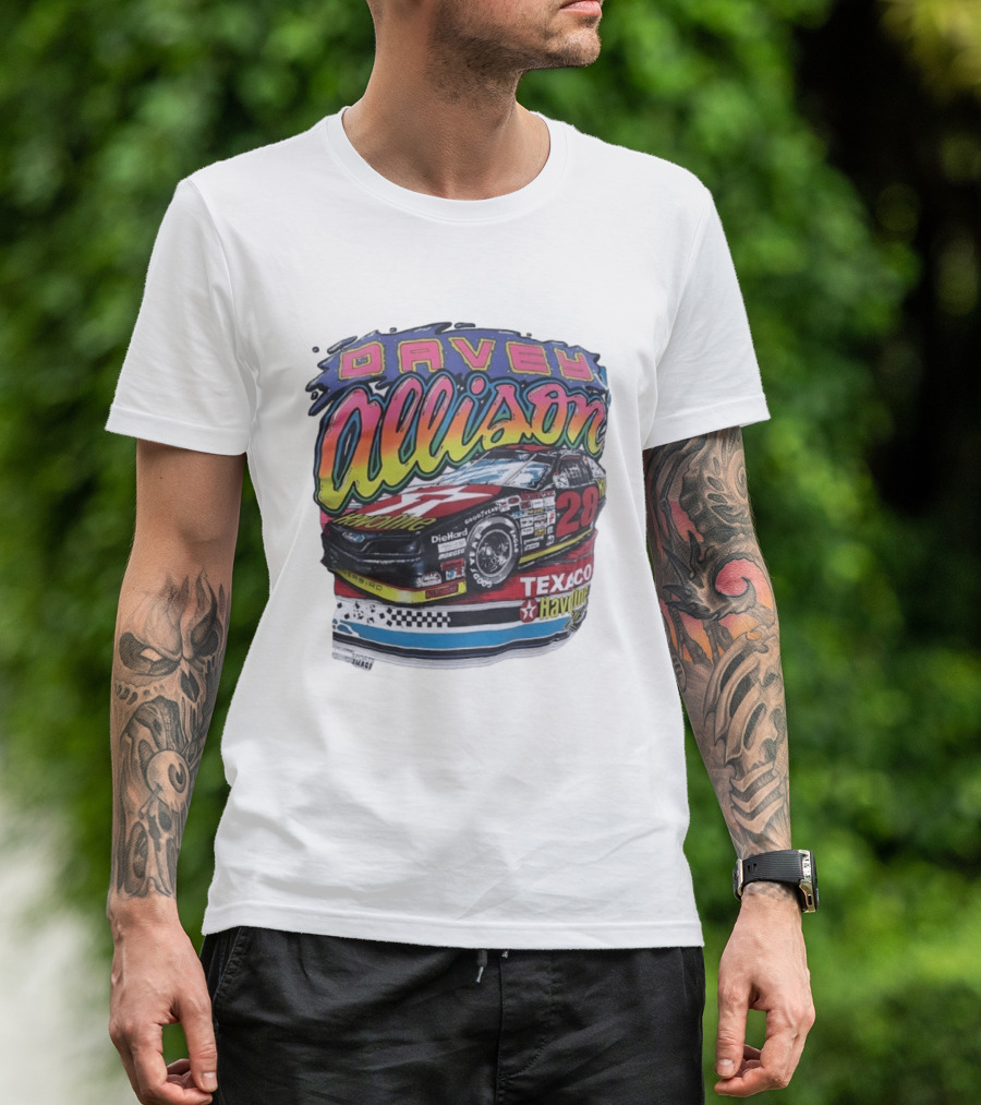 Davey Allison 28 Texaco Havoline Racing Ford Thunderbird T-Shirt