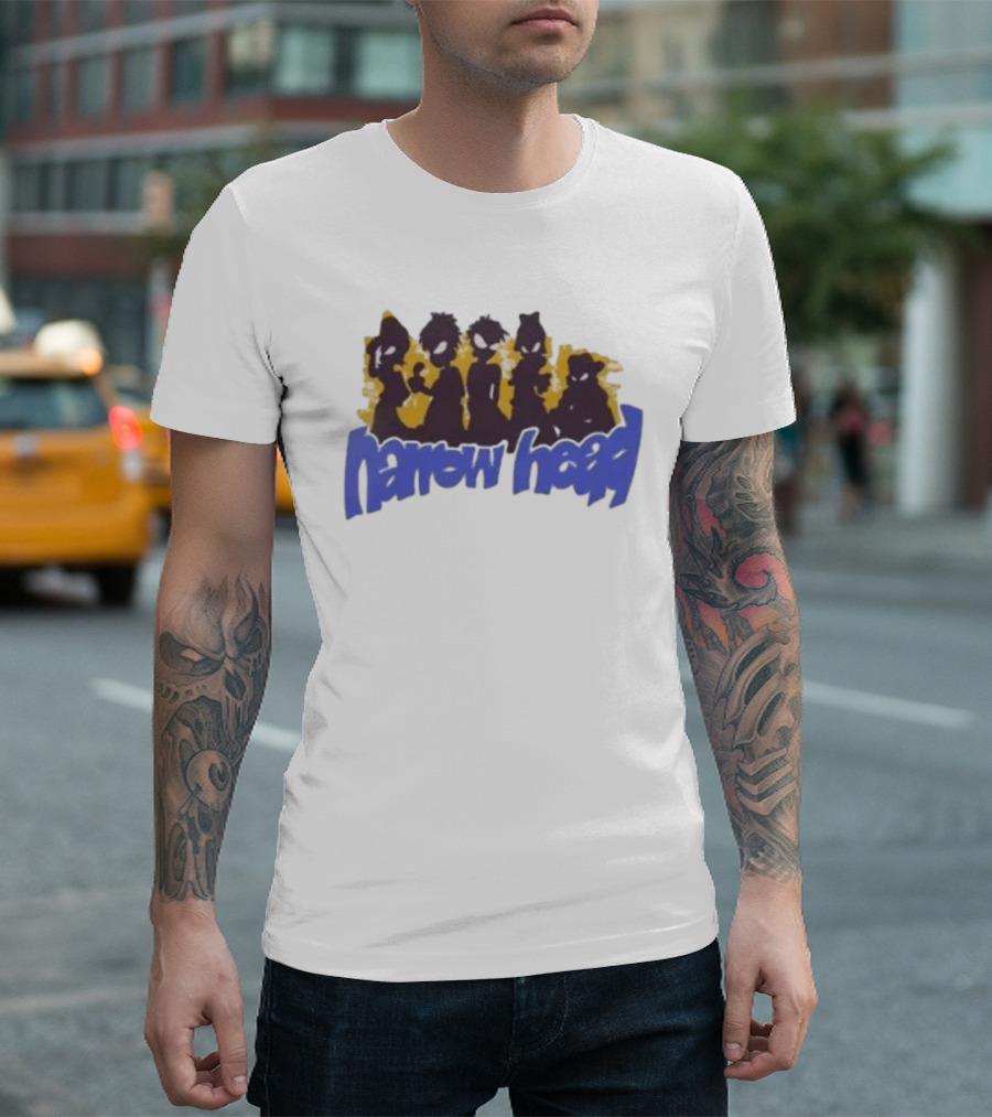 Narrow Head Silhouette Alien Characters T-Shirt