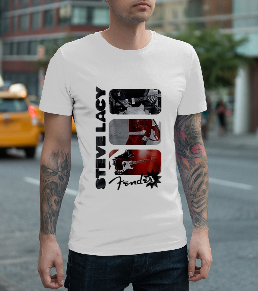 Steve Lacy Fender Oh Yeah Tour Guitar T-Shirt