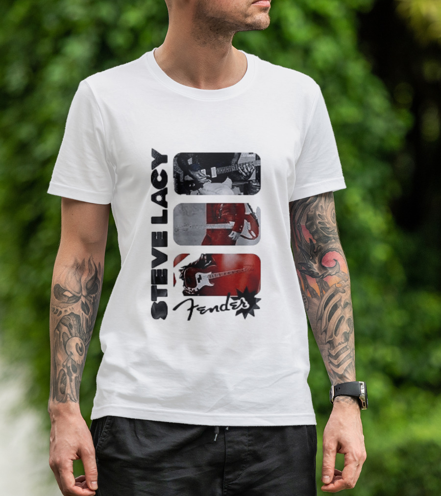Steve Lacy Fender Oh Yeah Tour Guitar T-Shirt