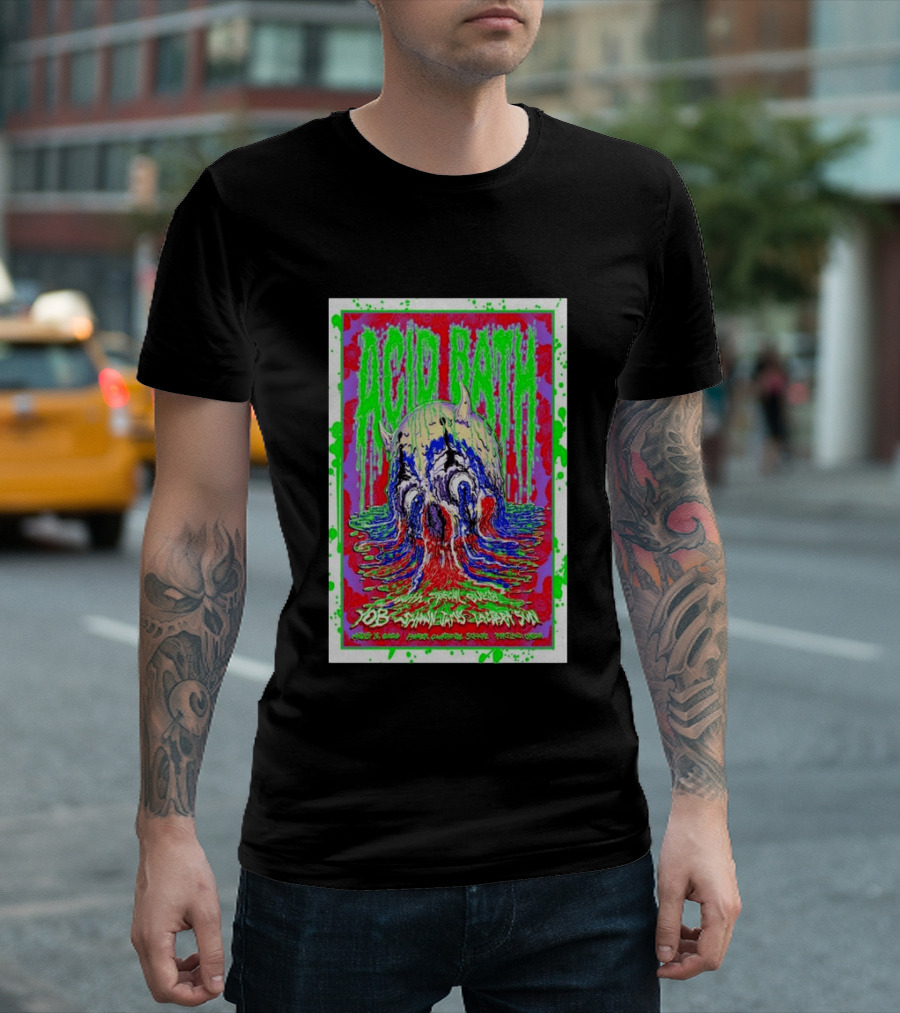 Acid Bath Special Guests Yob Summoner's Enigma Tour August 29 2026 Crystal Ballroom Portland Oregon T-Shirt