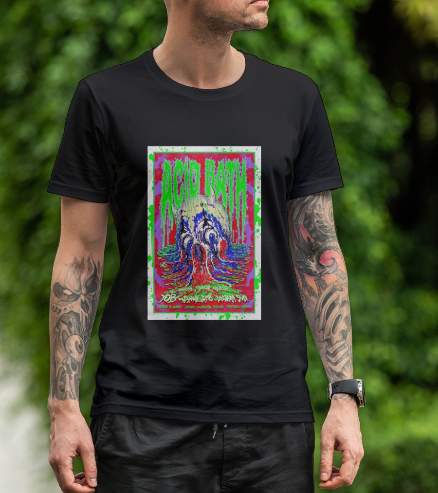 Acid Bath Special Guests Yob Summoner's Enigma Tour August 29 2026 Crystal Ballroom Portland Oregon T-Shirt