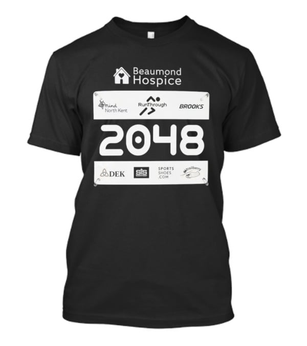 Beaumond Hospice Race Bib 2048 RunThrough Brooks Sports Shoes DEK Mind North Kent Hallbeck T-Shirt