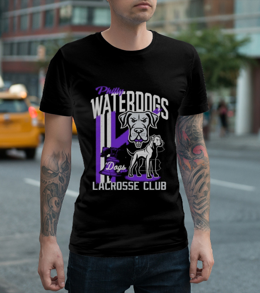Philly Waterdogs Lacrosse Club Dogs Philadelphia T-Shirt