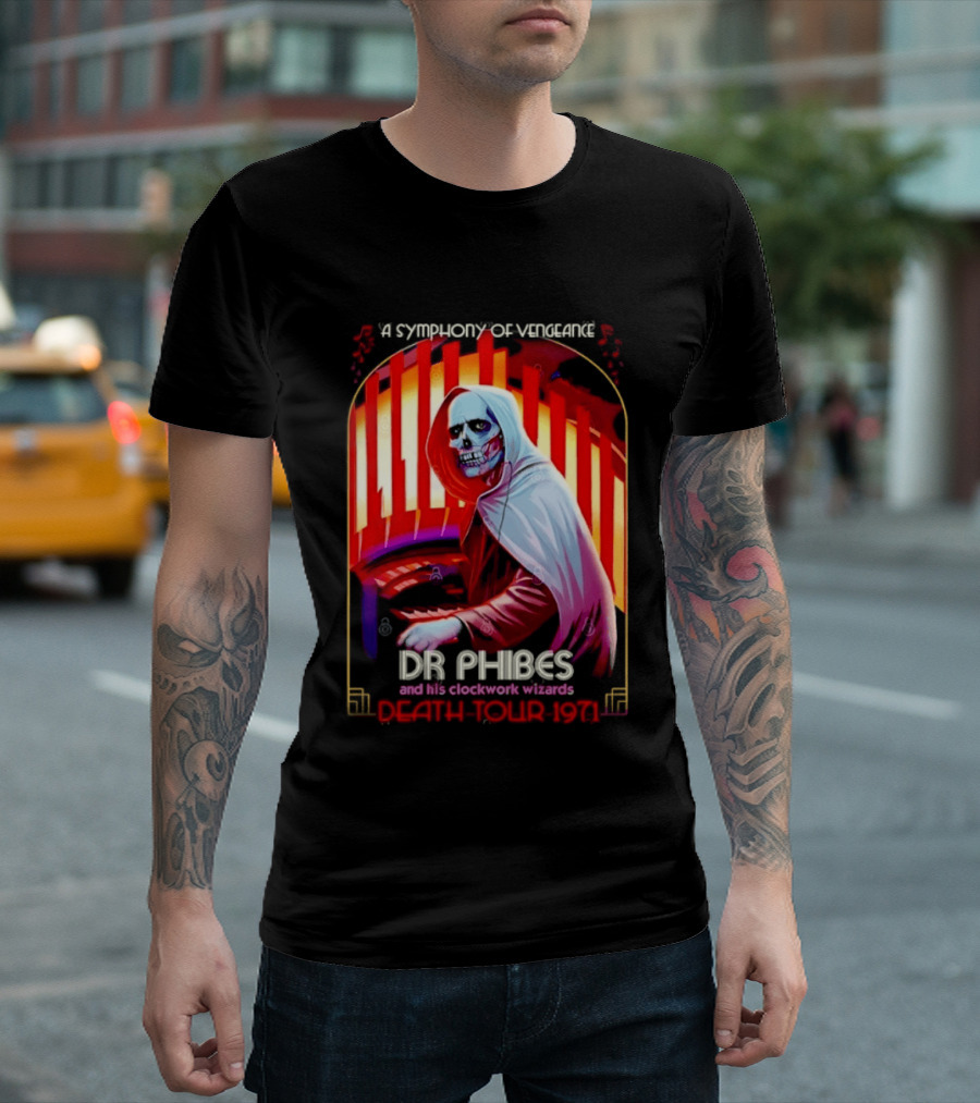 Dr Phibes And His Work Wizards A Symphony Of Vengeance Death Tour 1971 T-Shirt