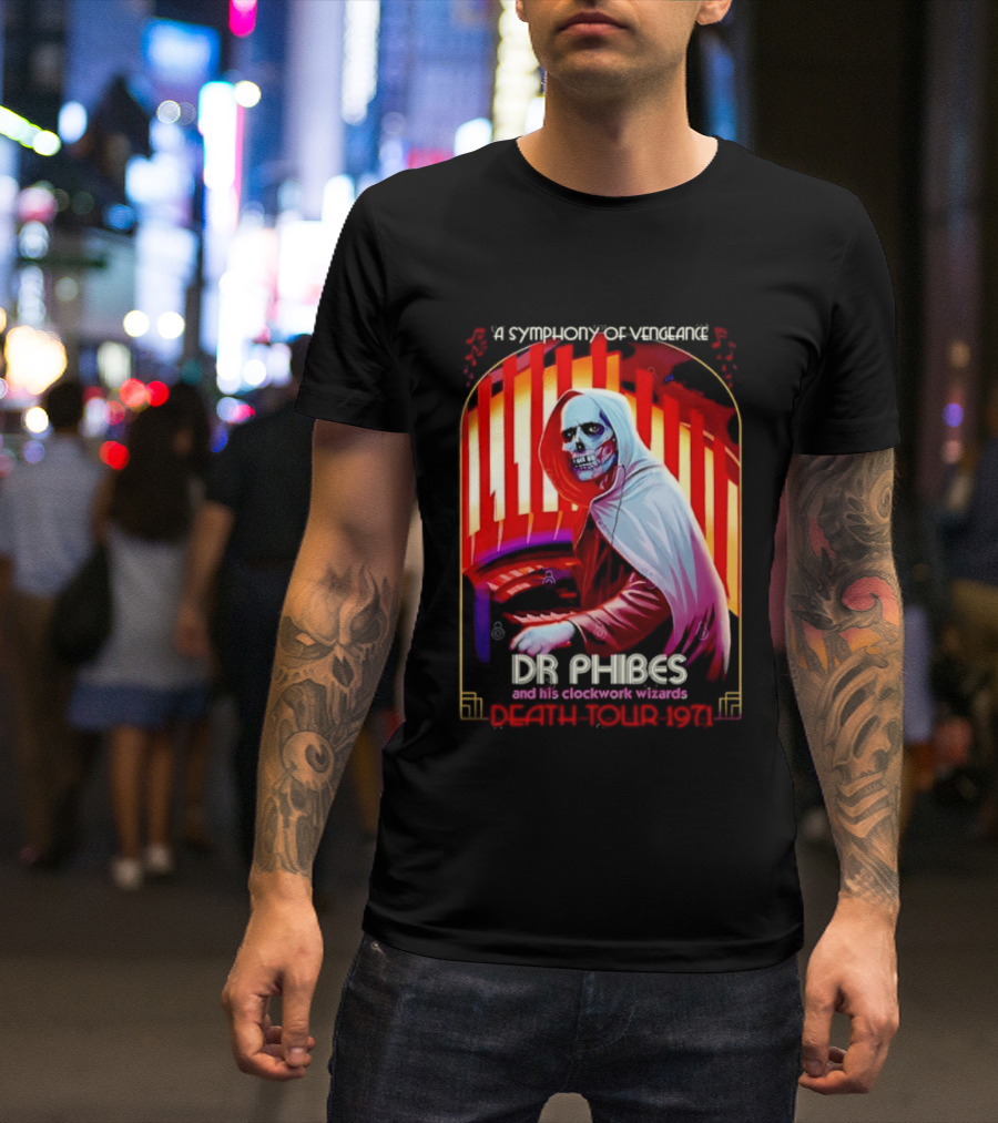 Dr Phibes And His Work Wizards A Symphony Of Vengeance Death Tour 1971 T-Shirt