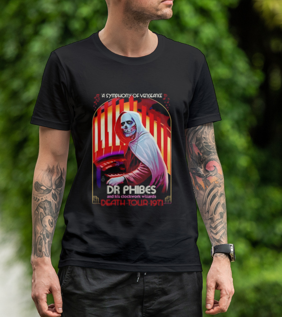 Dr Phibes And His Work Wizards A Symphony Of Vengeance Death Tour 1971 T-Shirt