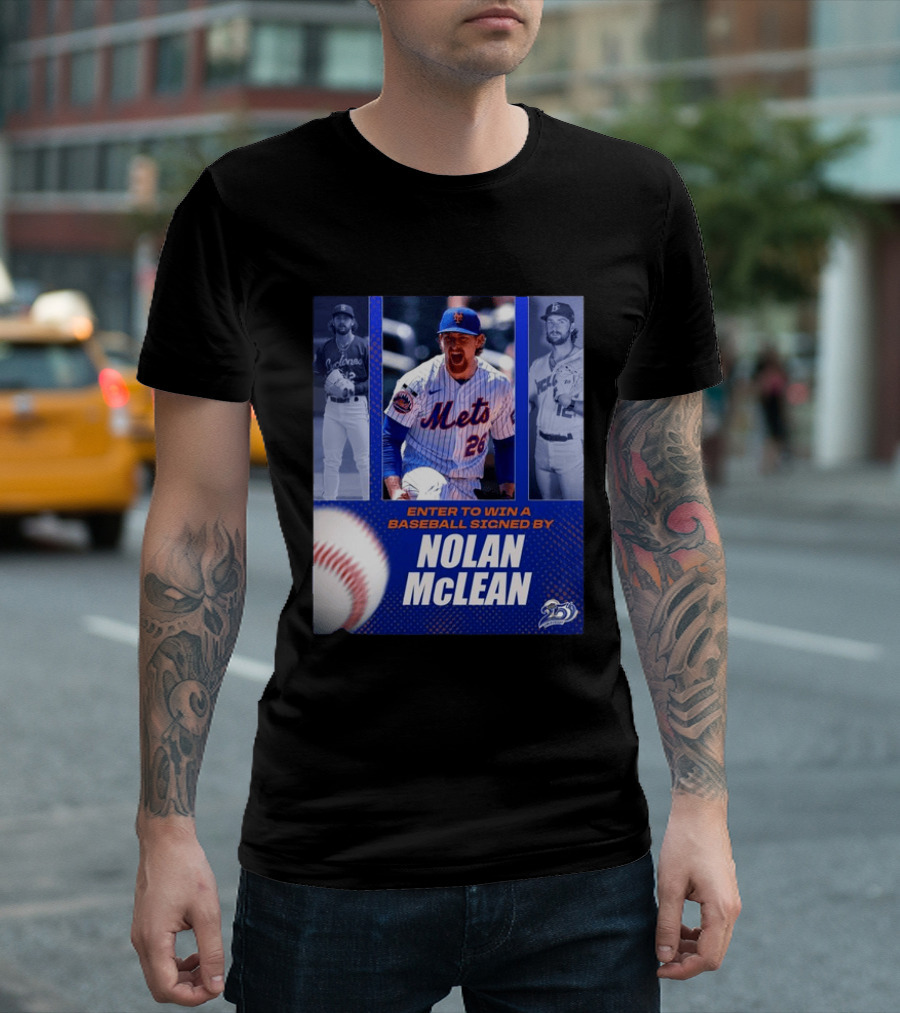 Enter To Win A Baseball Signed By Nolan McLean Mets 26 Celebrating 25 Years T-Shirt