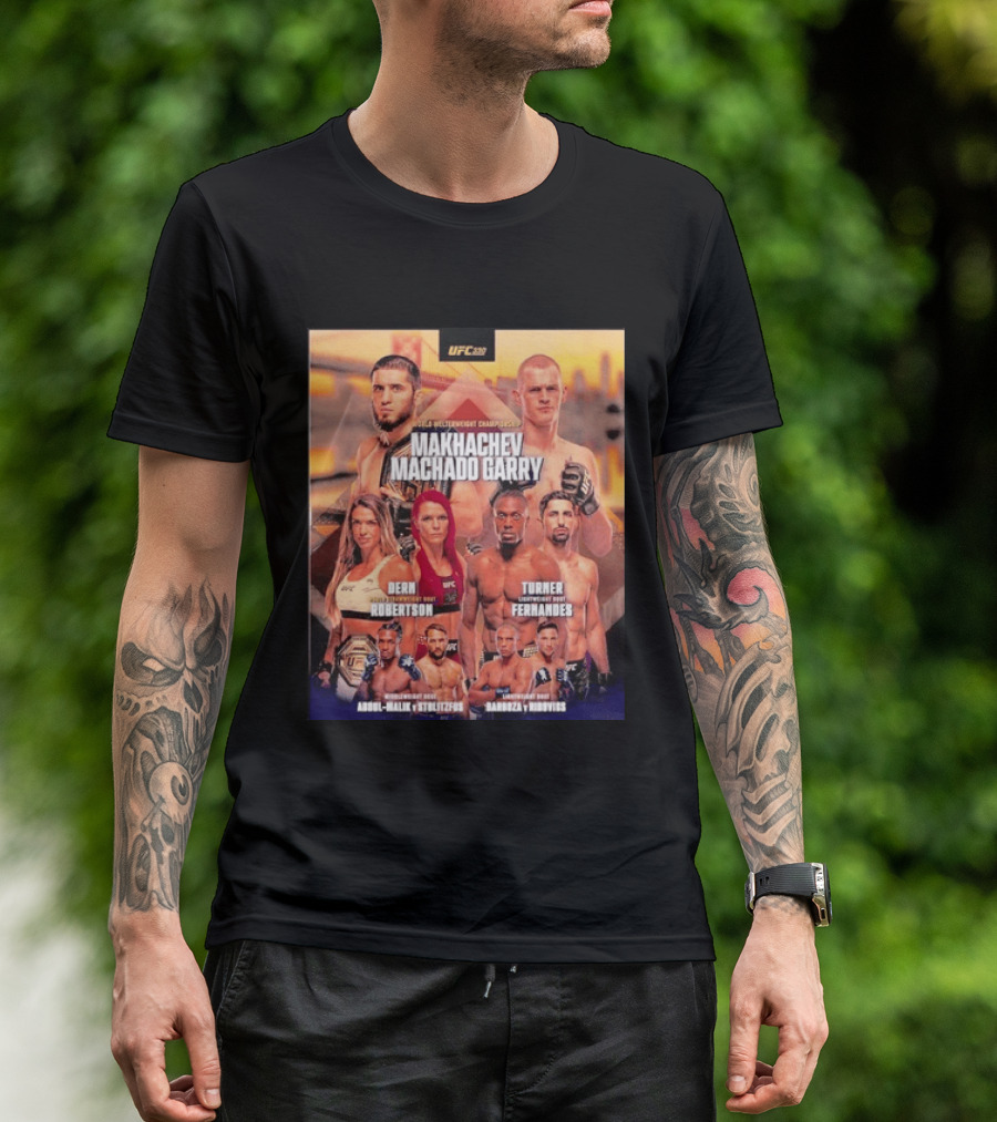 UFC 330 Welterweight Championship Makhachev Vs Machado Garry Dern Vs Robertson Turner Vs Fernandes T-Shirt