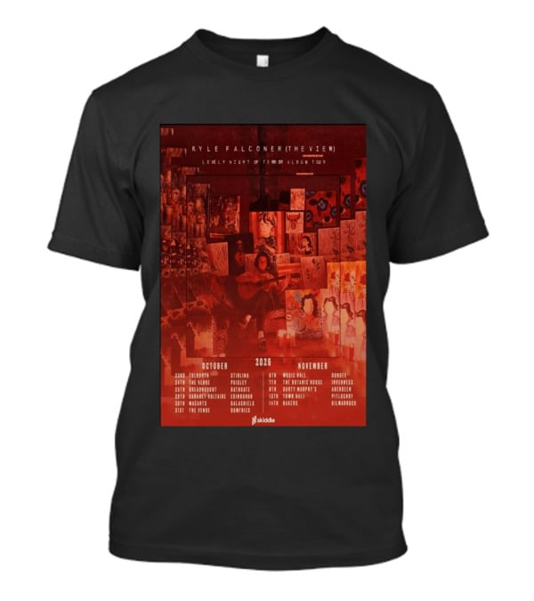 Kyle Falconer The View Lovely Night Of Terror Album Tour 2026 October November Scotland Dates T-Shirt