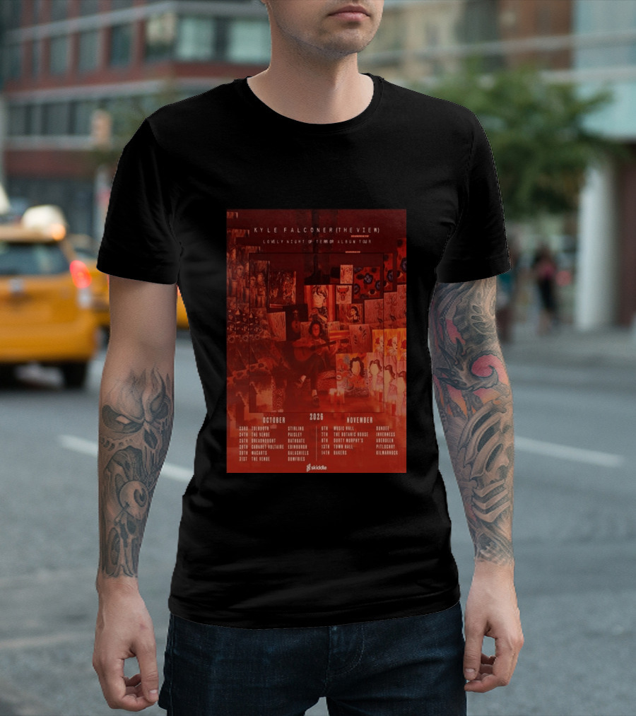 Kyle Falconer The View Lovely Night Of Terror Album Tour 2026 October November Scotland Dates T-Shirt
