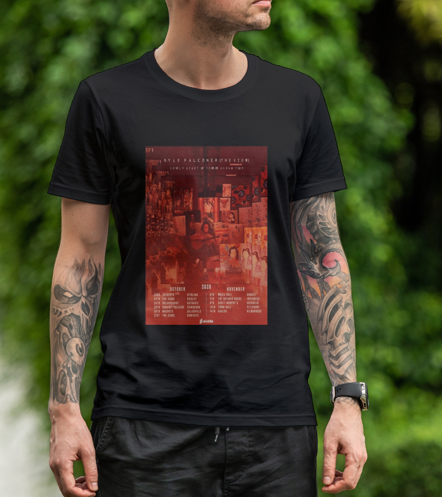 Kyle Falconer The View Lovely Night Of Terror Album Tour 2026 October November Scotland Dates T-Shirt