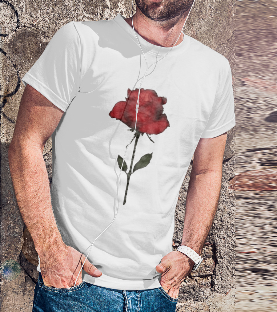 Original CORTIS Seonghyeon Acne Studios Women's Red Rose 2026 T-Shirt