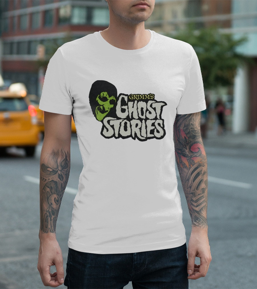 Grimm's Ghost Stories Spooky Horror Green Face T-Shirt