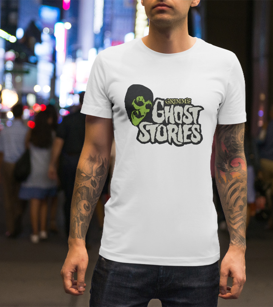 Grimm's Ghost Stories Spooky Horror Green Face T-Shirt