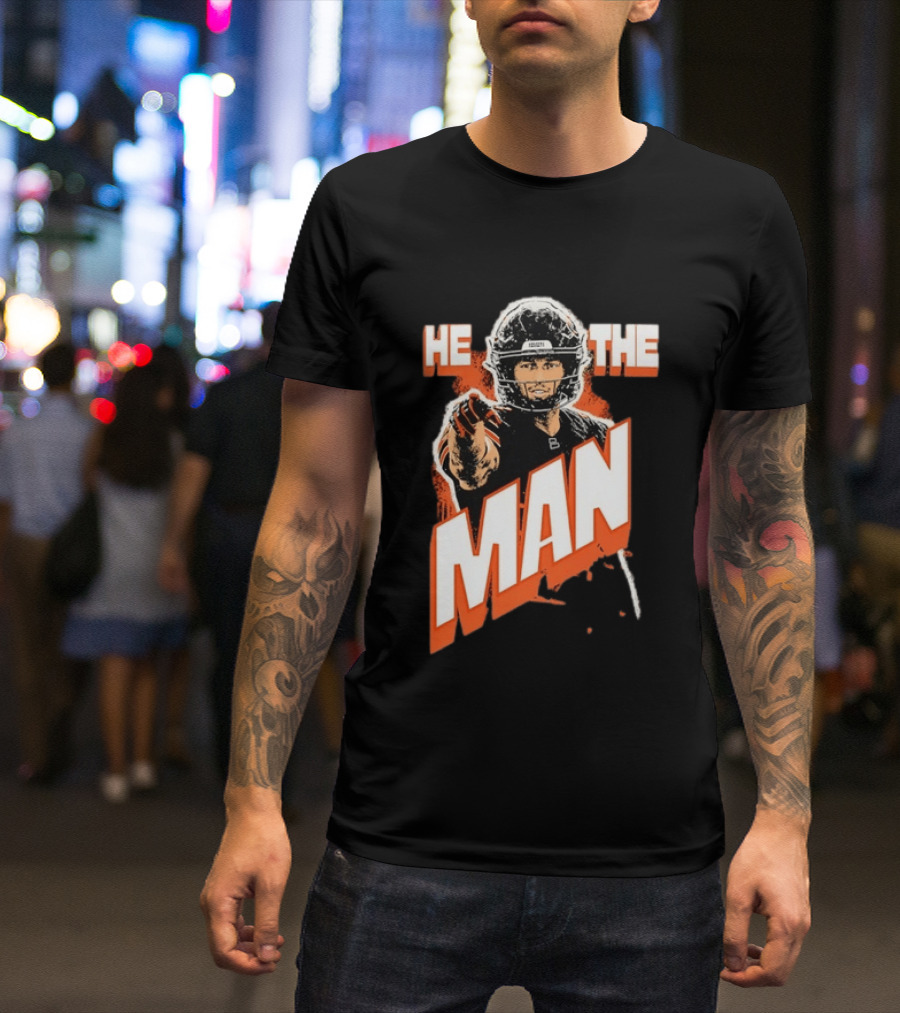 Caleb Williams He The Man Chicago Bears Fan T-Shirt