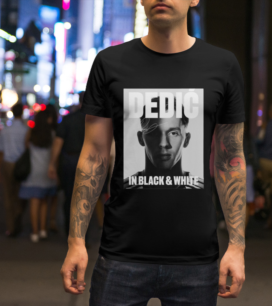 Dedić In Black & White Monochrome T-Shirt