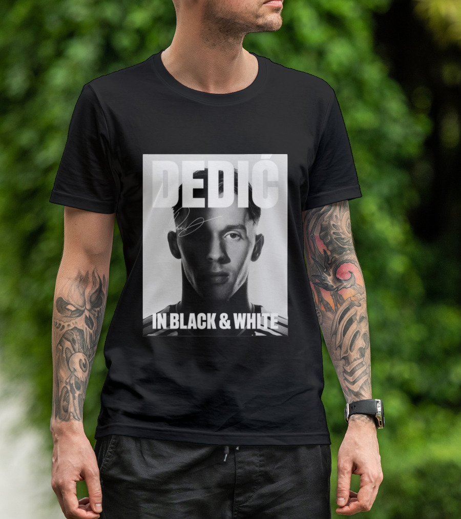 Dedić In Black & White Monochrome T-Shirt