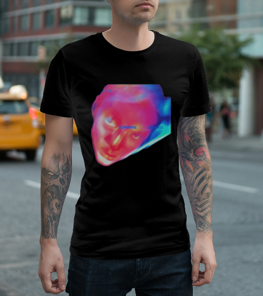 Fontaines D.C. Dopamine Chamber Album Cover Art Face T-Shirt
