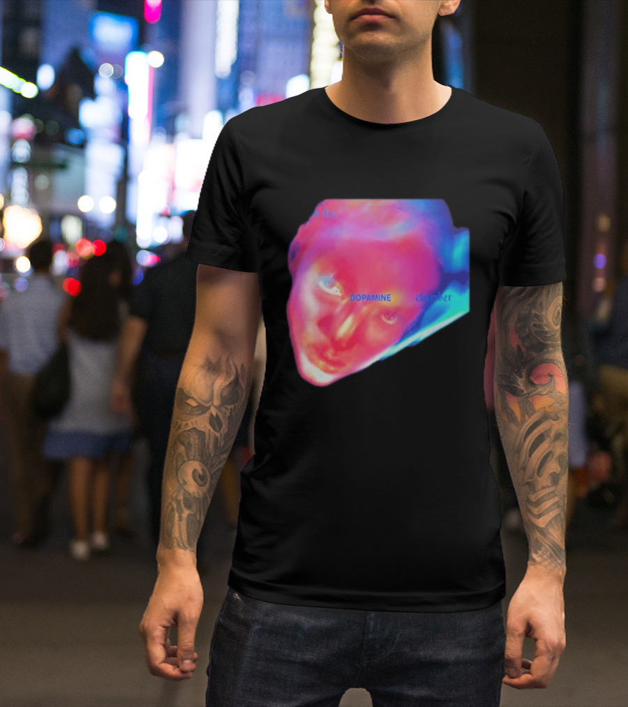 Fontaines D.C. Dopamine Chamber Album Cover Art Face T-Shirt