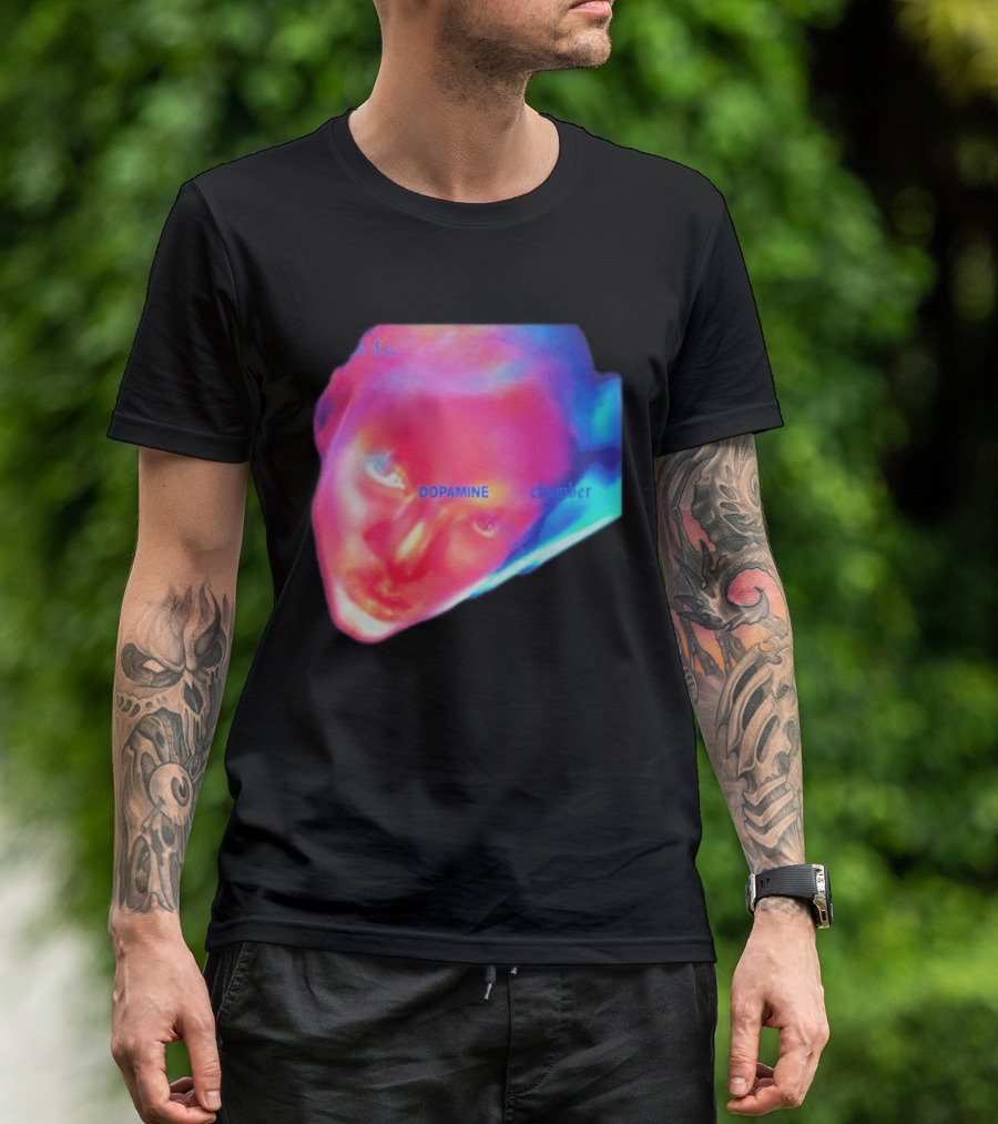 Fontaines D.C. Dopamine Chamber Album Cover Art Face T-Shirt