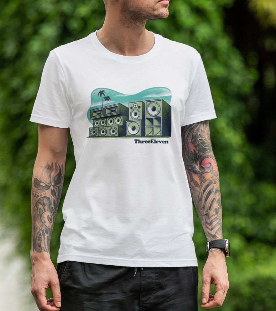 Three Eleven 311 Band Palm Trees Speakers Raglan T-Shirt