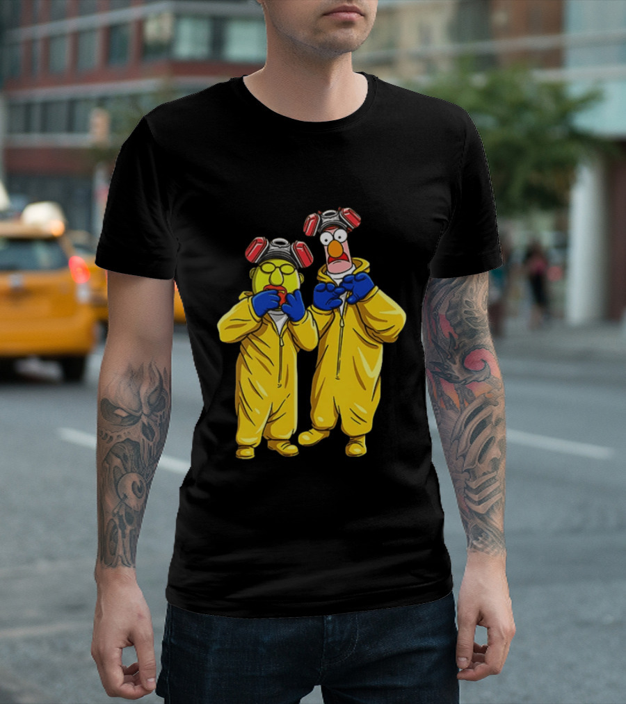 Dr Bunsen Honeydew Beaker Breaking Bad The Muppets Yellow Hazmat Suit T-Shirt