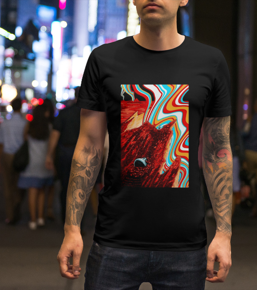 Gov't Mule Livingston MT August 18 2026 Event Psychedelic Swirls Alien Landscape T-Shirt