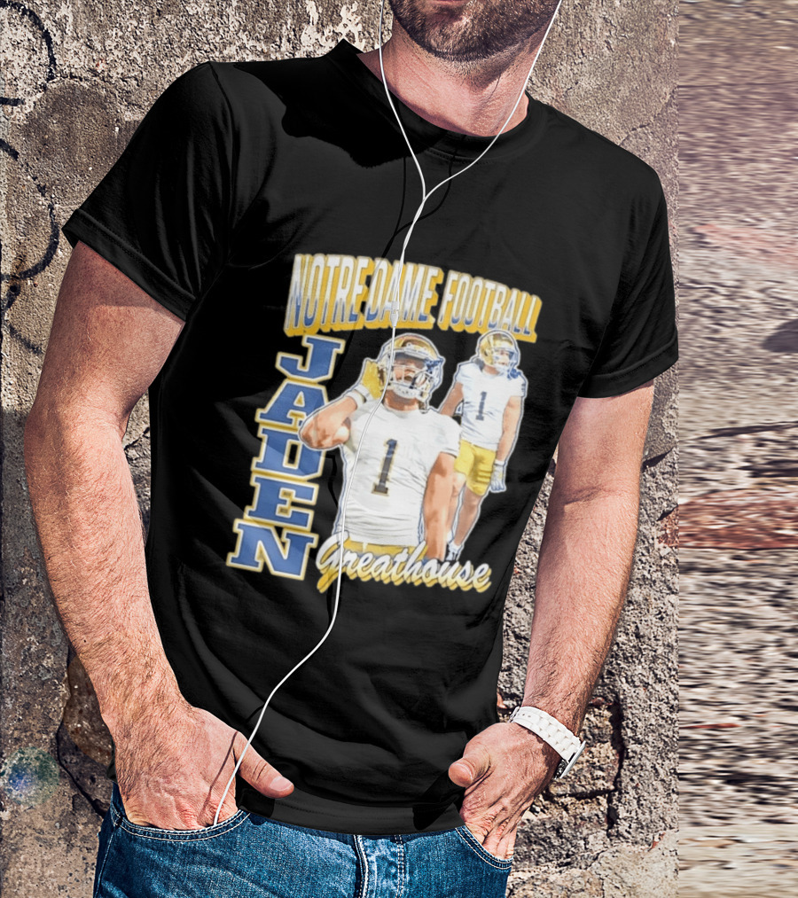Notre Dame Football Jaden Greathouse 1 Fighting Irish T-Shirt