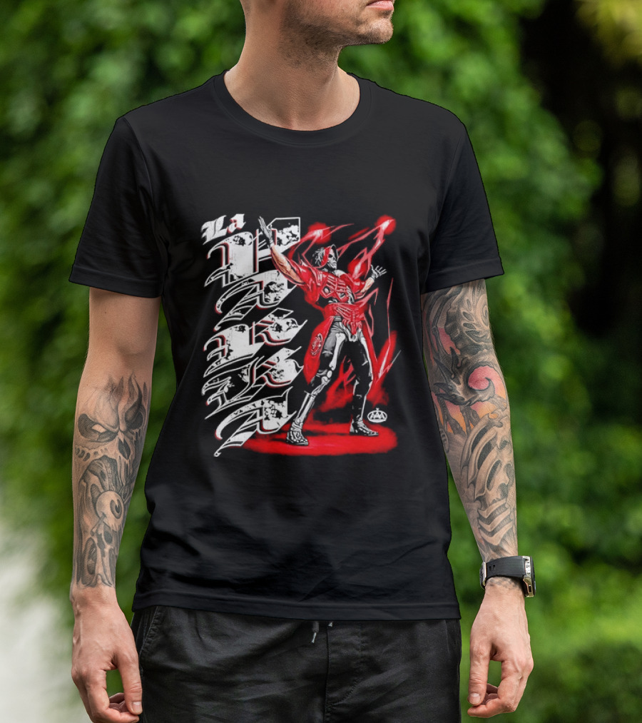La Parka AAA Lucha Libre Legend Skeleton Warrior Action Hero T-Shirt