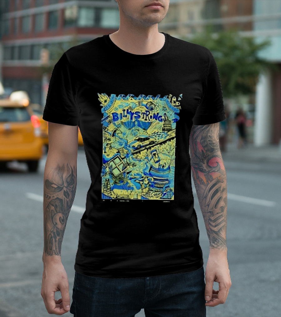 Billy Strings Charleston Coliseum 2023 West Virginia Concert Doodle T-Shirt