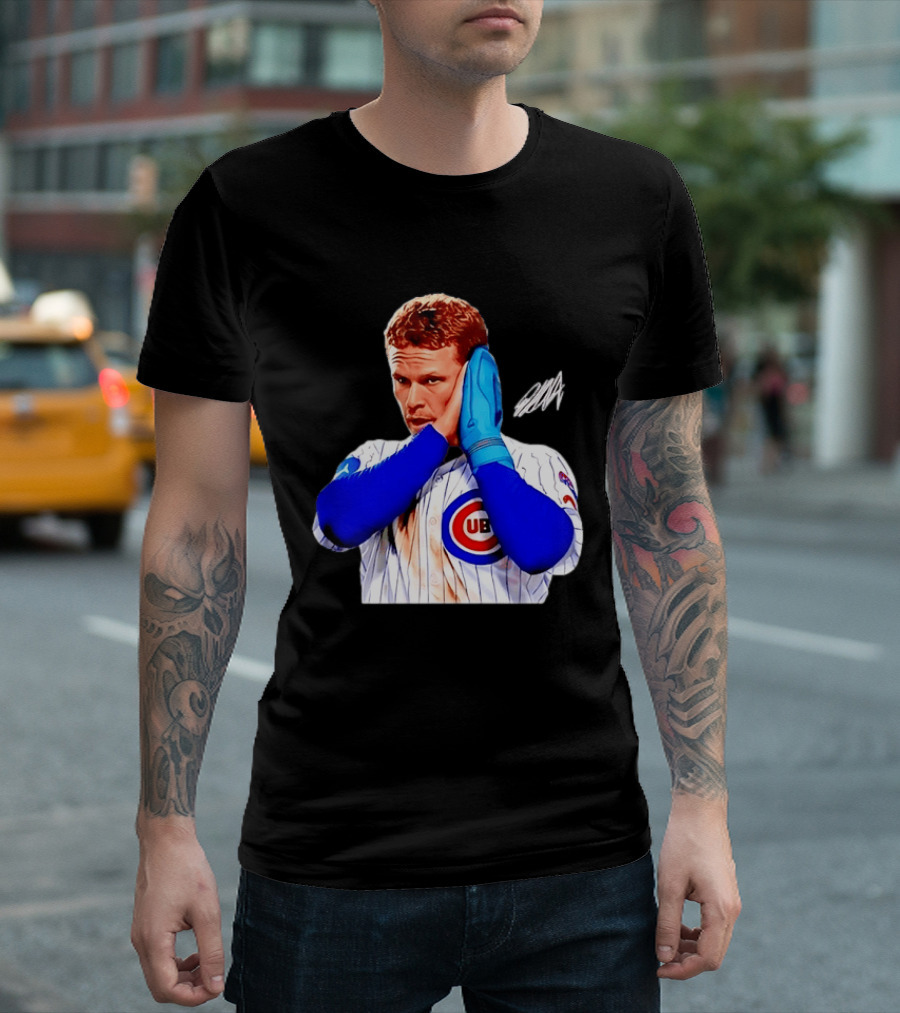Ian Happ Chicago Cubs MLB Baseball Player With Cubs T-Shirt