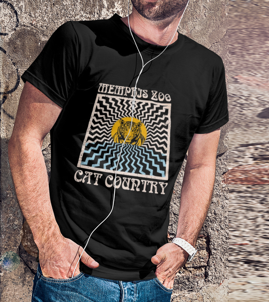 Memphis Zoo Cat Country Tiger Vintage Distressed T-Shirt