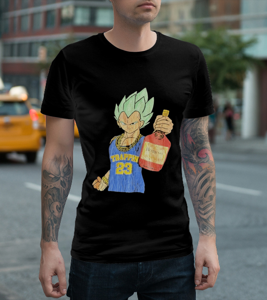Vegeta Trappin 23 Hennessy Dragon Ball Z T-Shirt