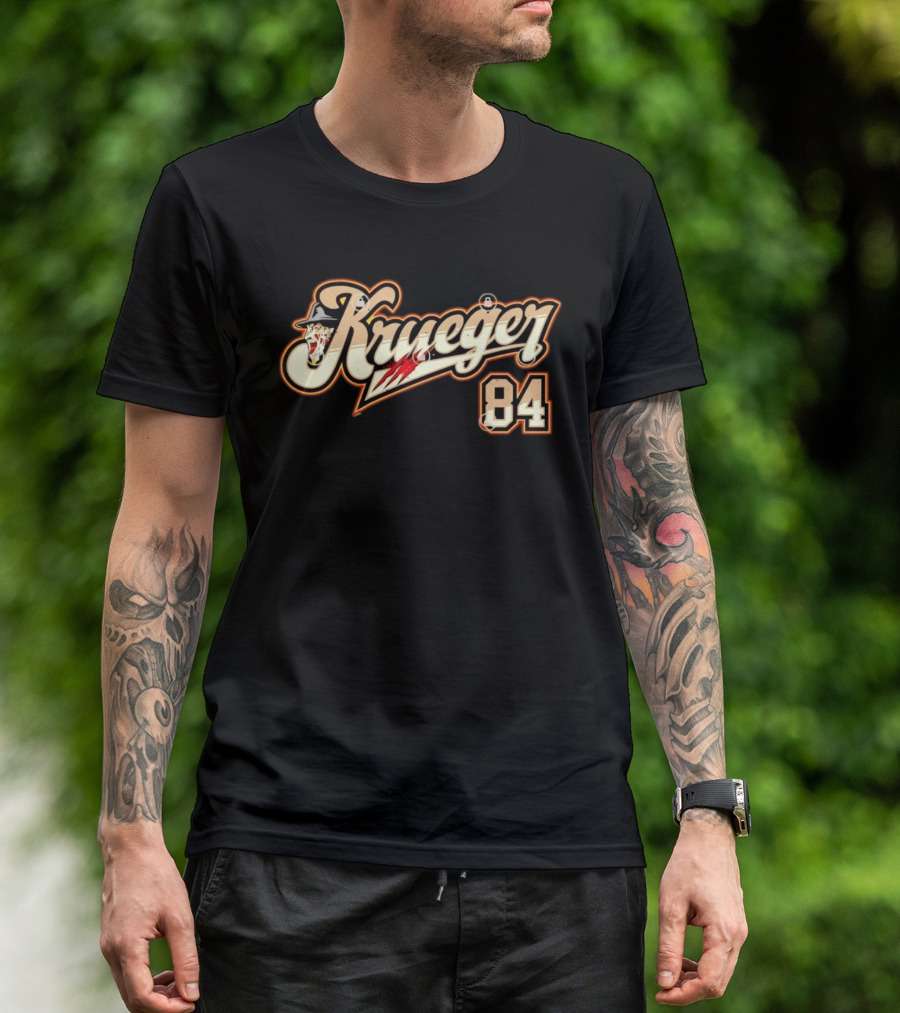 Krueger 84 Freddy A Nightmare On Elm Street Claw Slash Hat T-Shirt