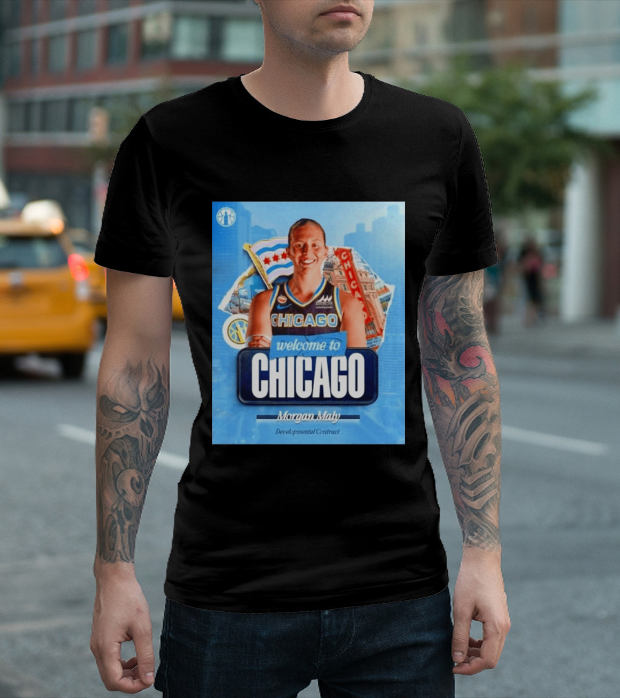 Welcome To Chicago Morgan Maly Developmental Contract Basketball Jersey T-Shirt