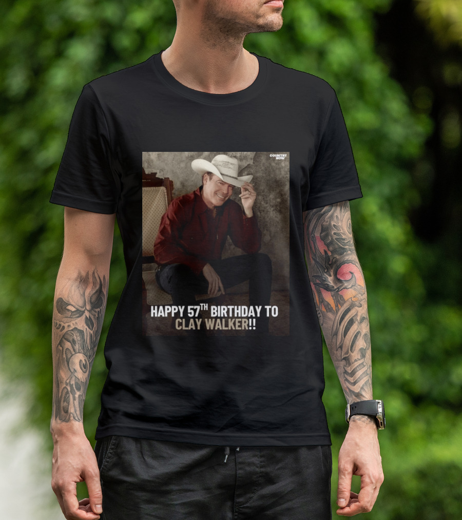 Clay Walker Celebrates Turning 57 In Classic Country T-Shirt