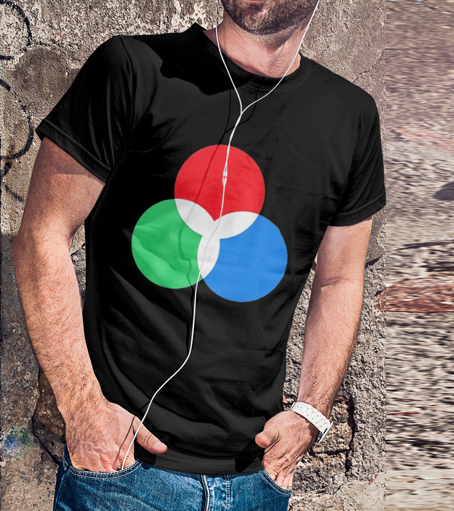 RGB Color Model Venn Diagram Red Green Blue T-Shirt