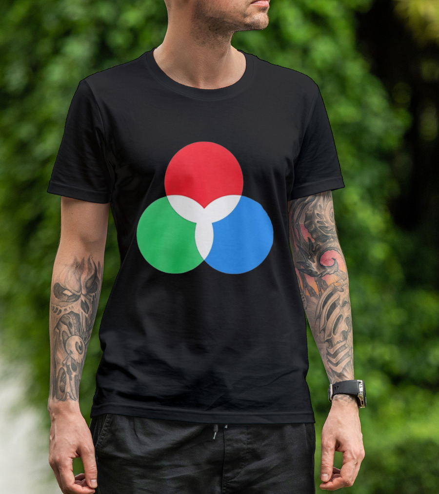 RGB Color Model Venn Diagram Red Green Blue T-Shirt
