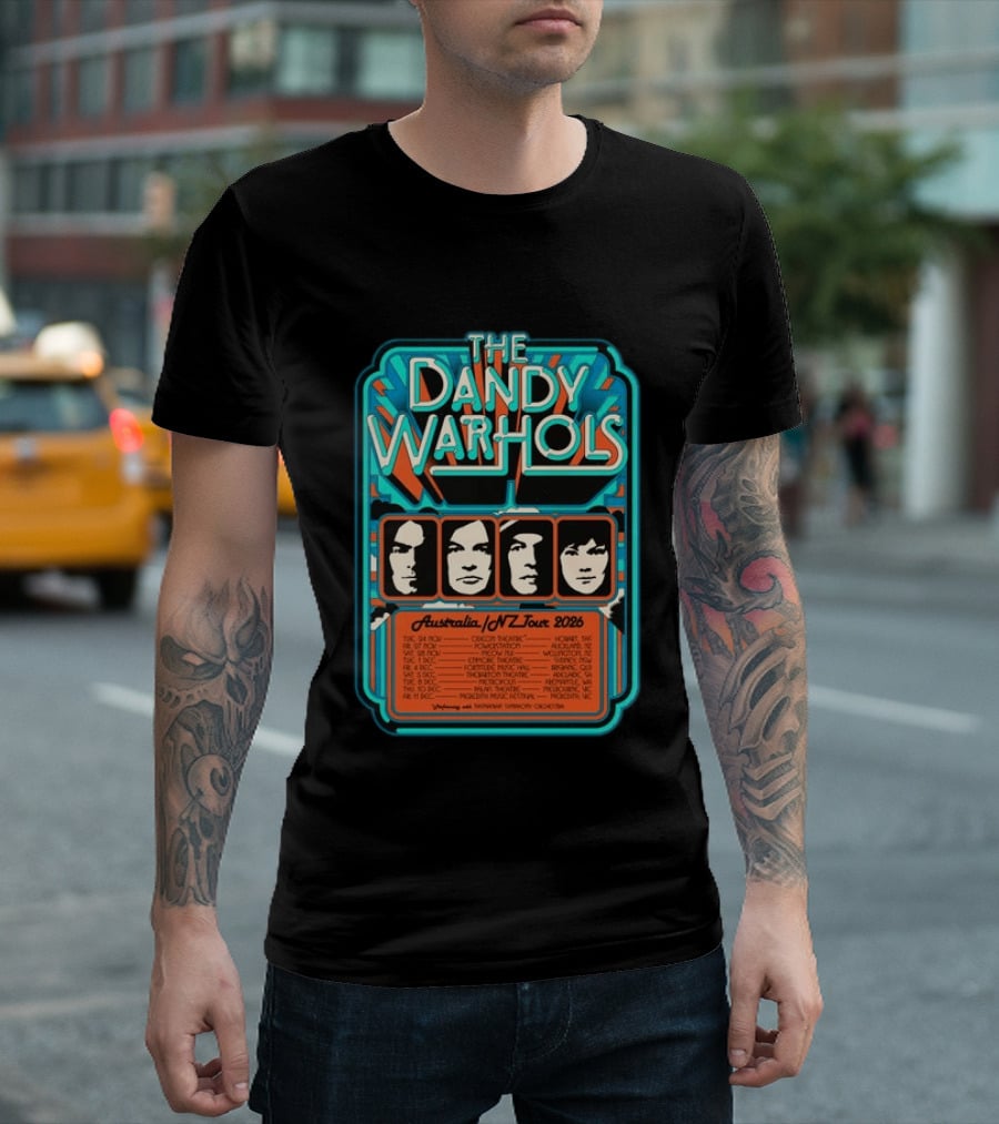 The Dandy Warhols Australia NZ Tour 2026 Concert Dates And Venues T-Shirt