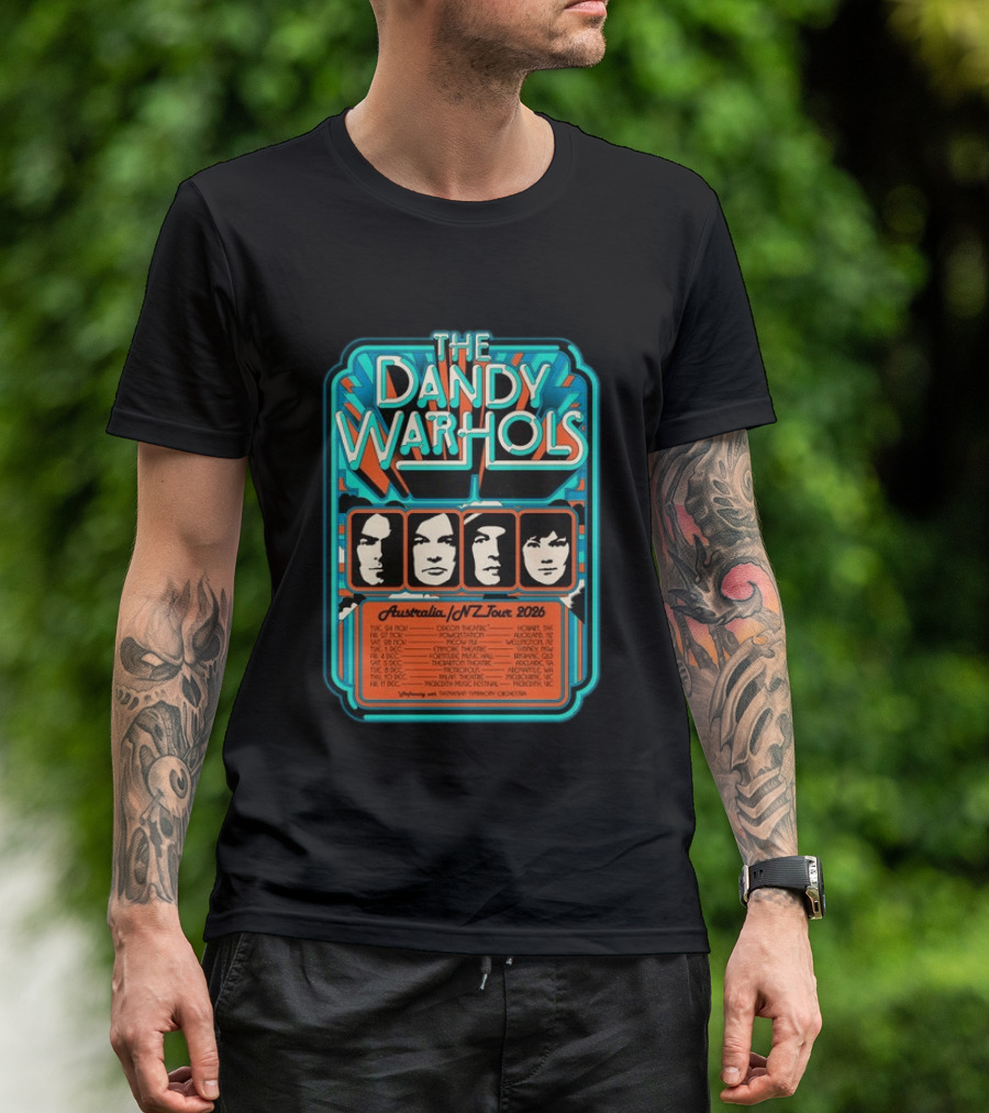 The Dandy Warhols Australia NZ Tour 2026 Concert Dates And Venues T-Shirt