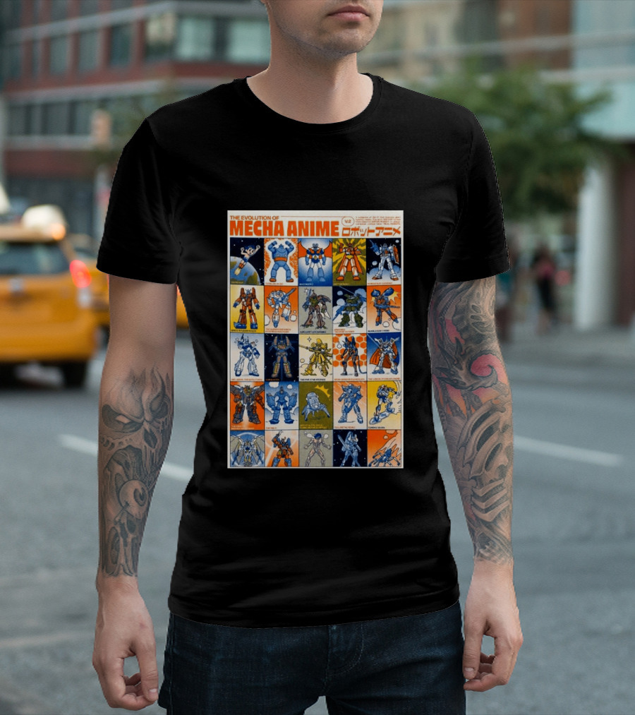 The Evolution Of Mecha Anime V.2 T-Shirt