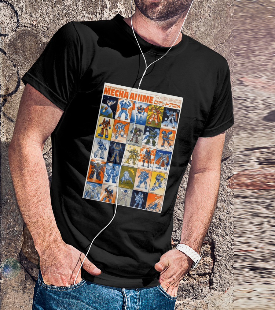 The Evolution Of Mecha Anime V.2 T-Shirt