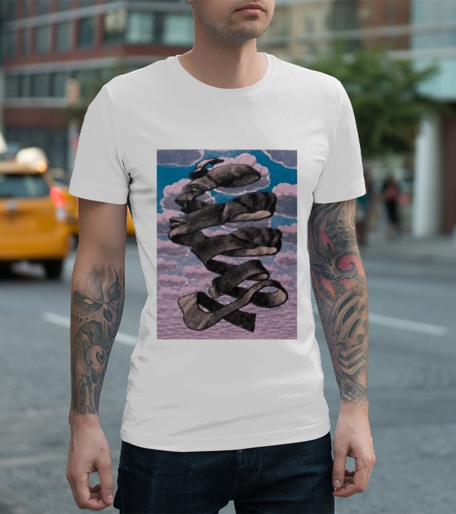 Tom Holland MC Escher Infinite Mobius Strip Optical Illusion T-Shirt