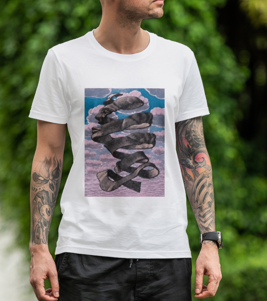 Tom Holland MC Escher Infinite Mobius Strip Optical Illusion T-Shirt