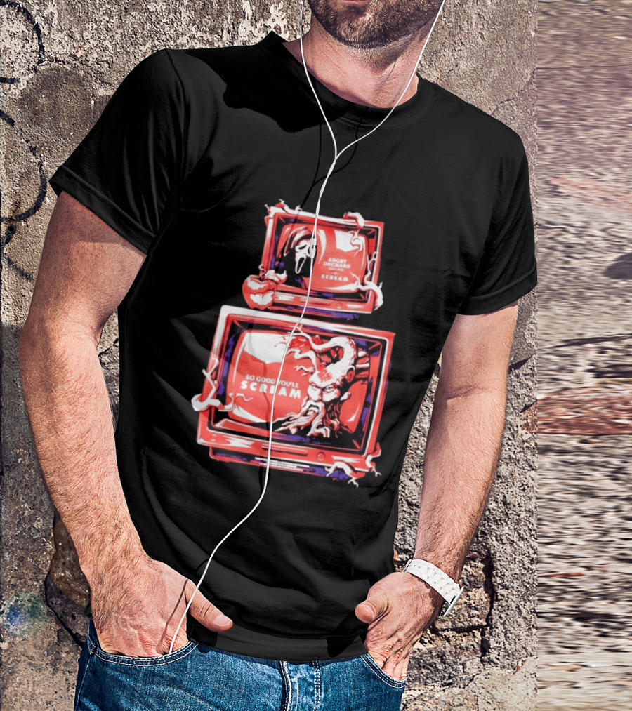 Angry Orchard Hard Cider So Good You'll Scream Retro TV Horror T-Shirt