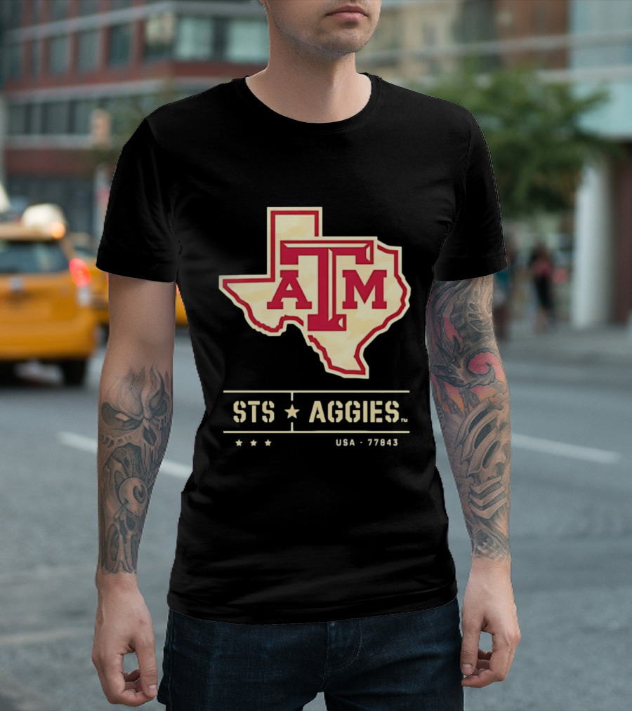 Texas A&M ATM STS Aggies USA 77843 T-Shirt
