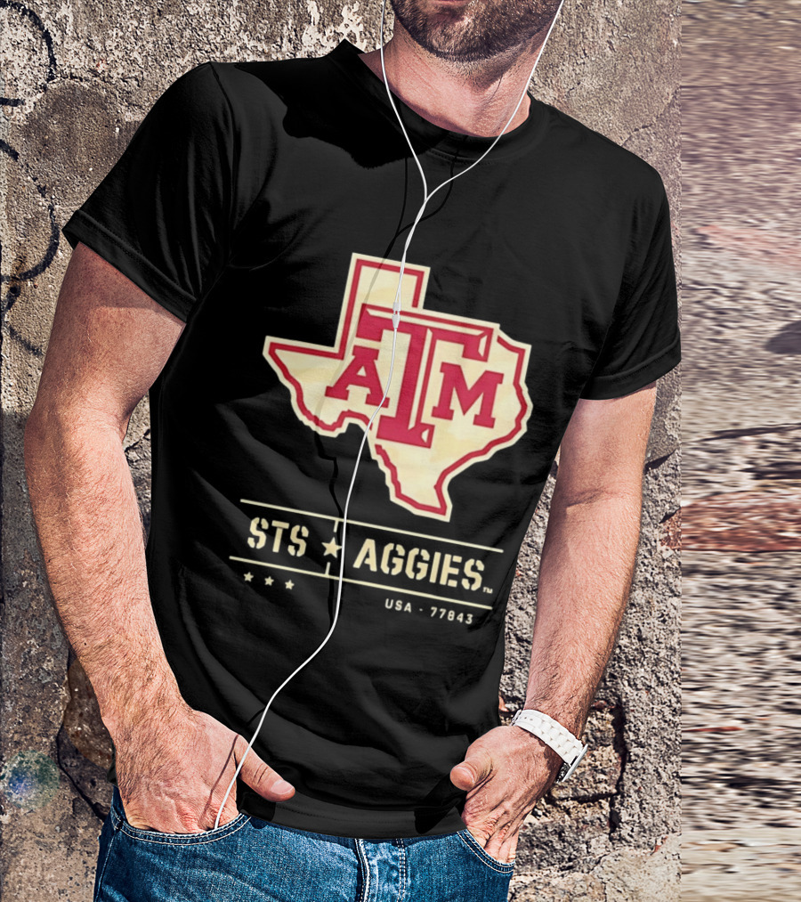 Texas A&M ATM STS Aggies USA 77843 T-Shirt