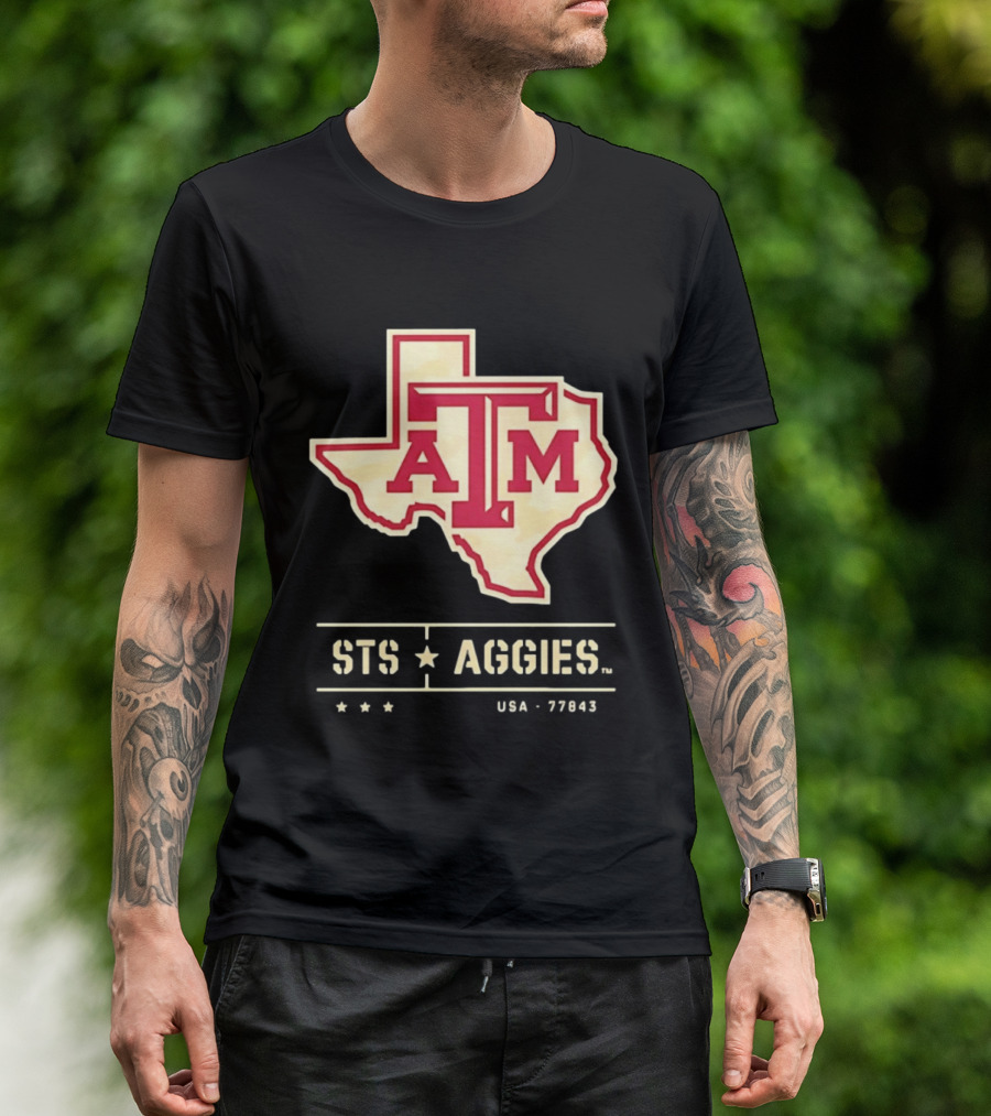 Texas A&M ATM STS Aggies USA 77843 T-Shirt