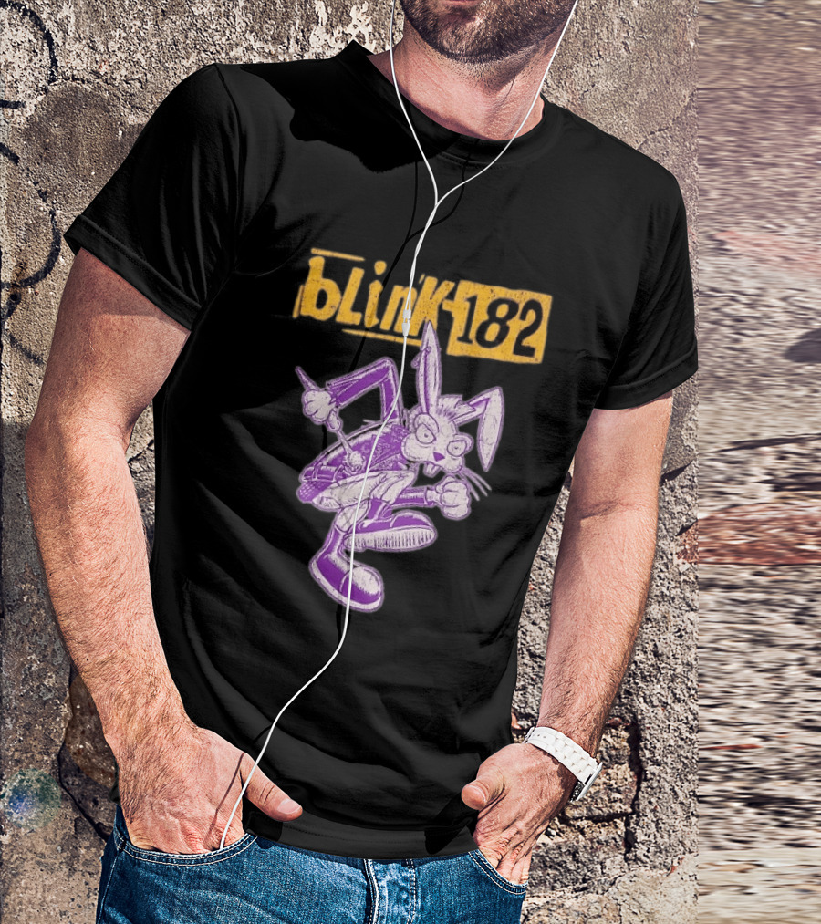 Blink 182 Distressed Punk Bunny T-Shirt
